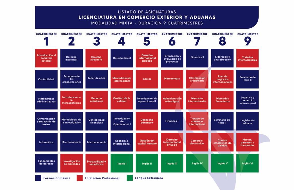 Plan de Estudios Licenciatura en Comercio Internacional